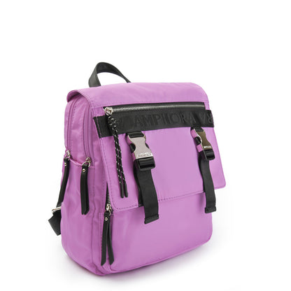 amphora mayna mochila con tapa lila