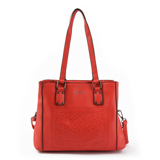 amphora selty cartera dos asas tres divisiones rojo