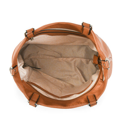 Wallet Two Handles Three divisions large brown balezi