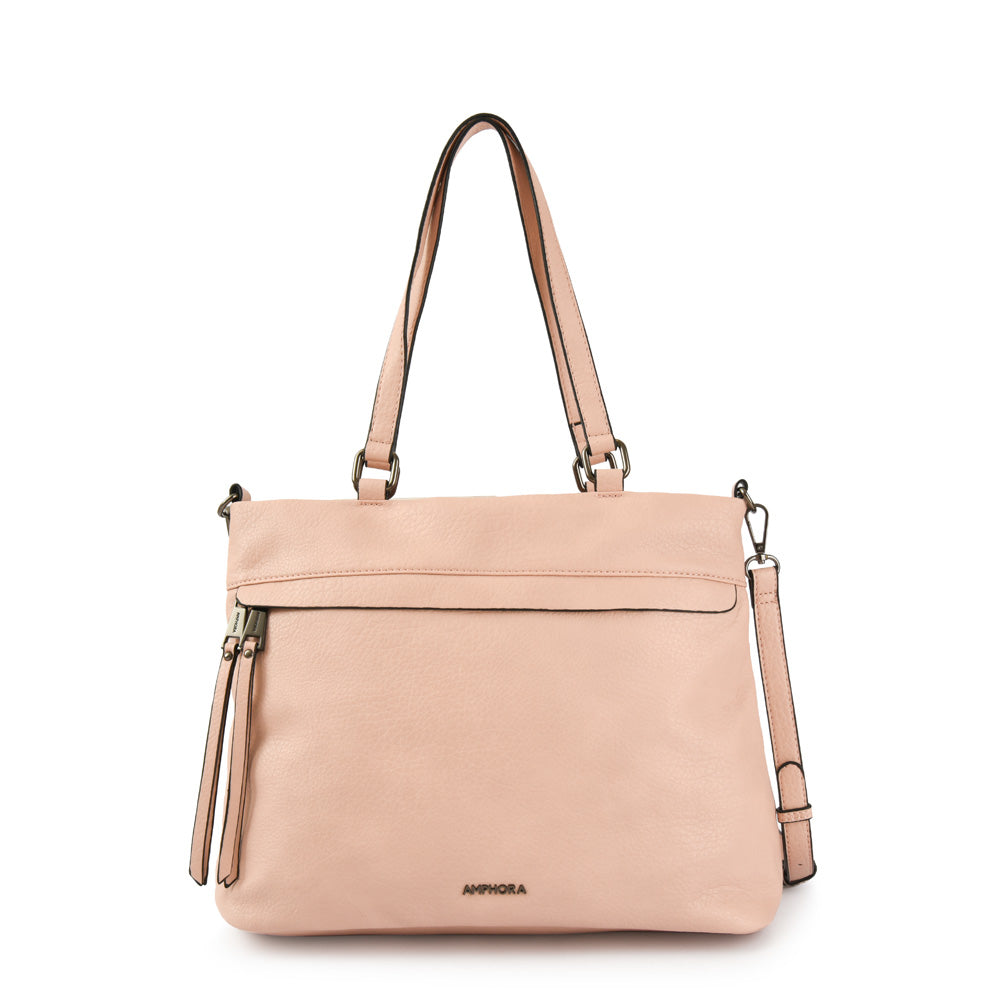 Wallet Two Handles Three divisions Large Balezi Light Pink