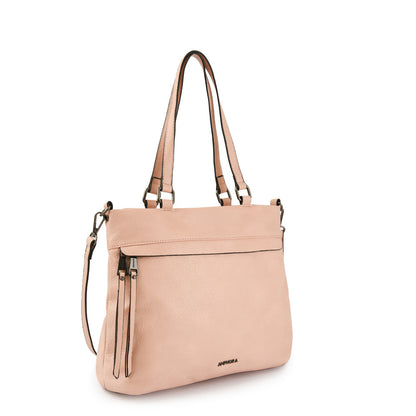 Wallet Two Handles Three divisions Large Balezi Light Pink