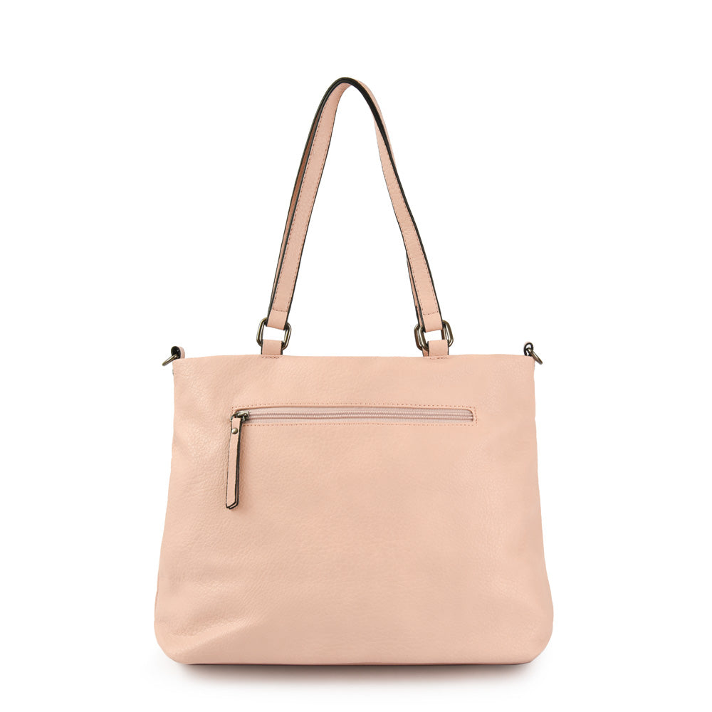 Wallet Two Handles Three divisions Large Balezi Light Pink