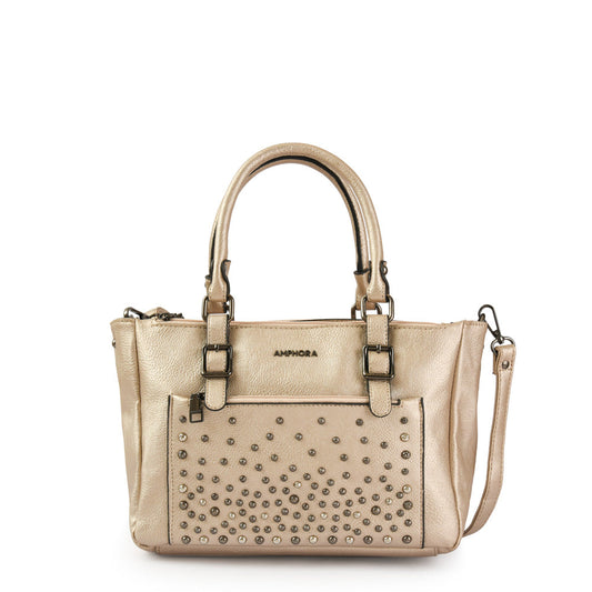 Wallet Two Handles Three medium divisions light gold lelaina