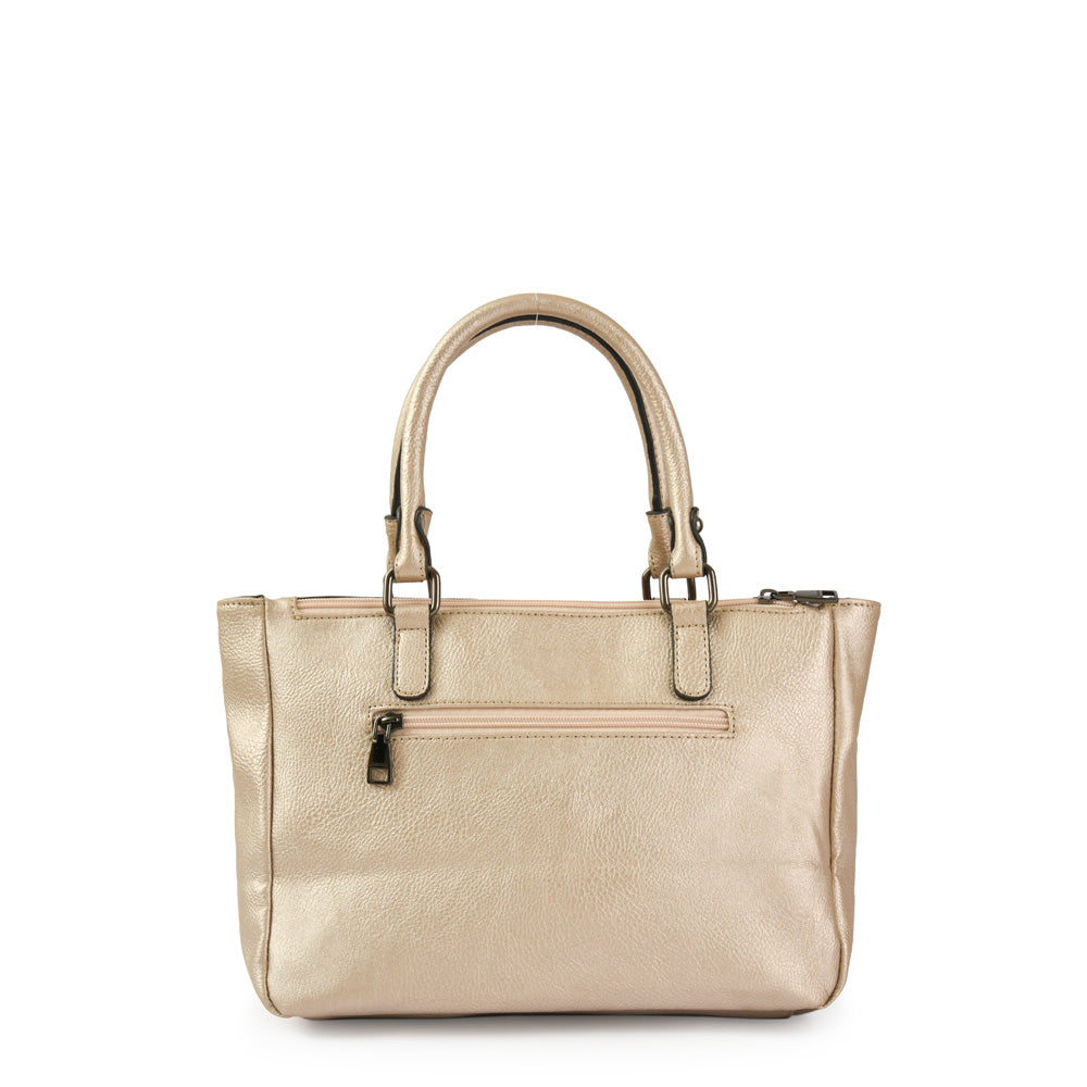 Wallet Two Handles Three medium divisions light gold lelaina