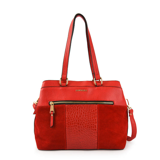 Wallet Two Handles Three divisions Medium Elina Red