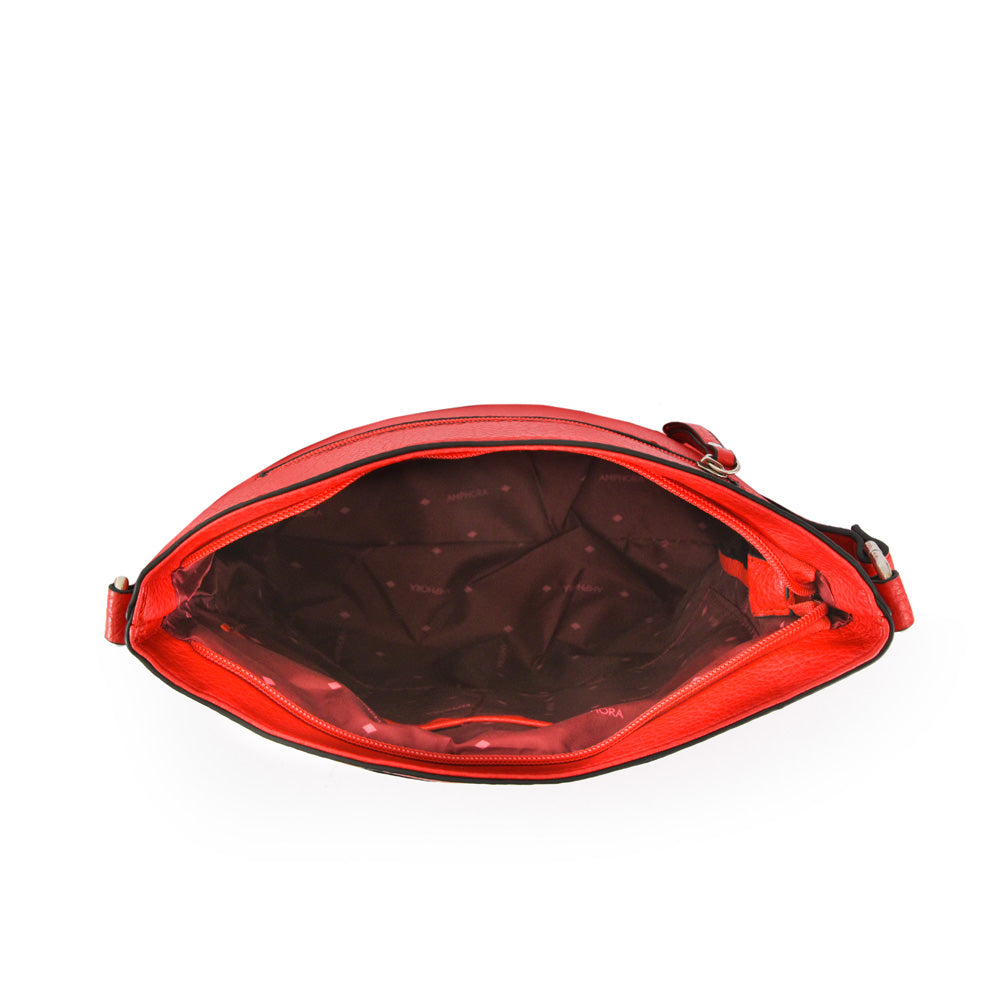 Elina red medium crossbody bag