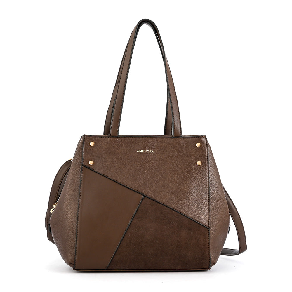 Wallet Two Handles Three medium divisions dark brown noix