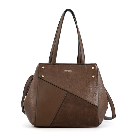 Wallet Two Handles Three medium divisions dark brown noix