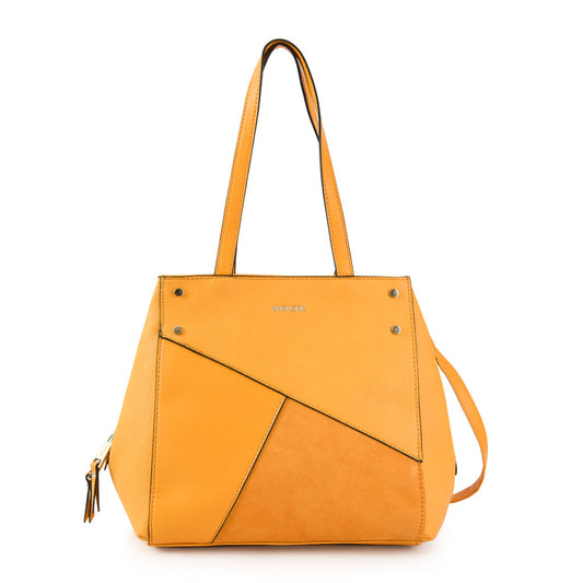Medium Two Handles Wallet Noix Mustard