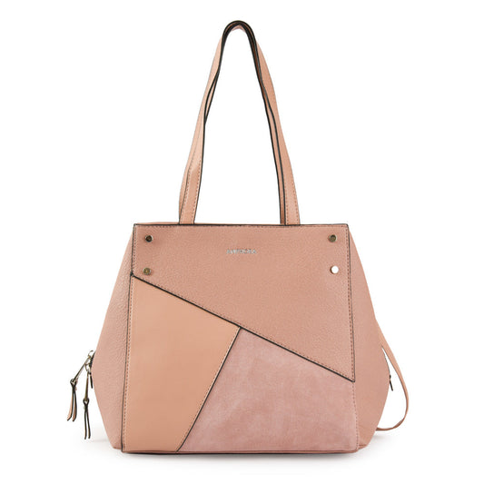 Medium old pink noix two-handle wallet