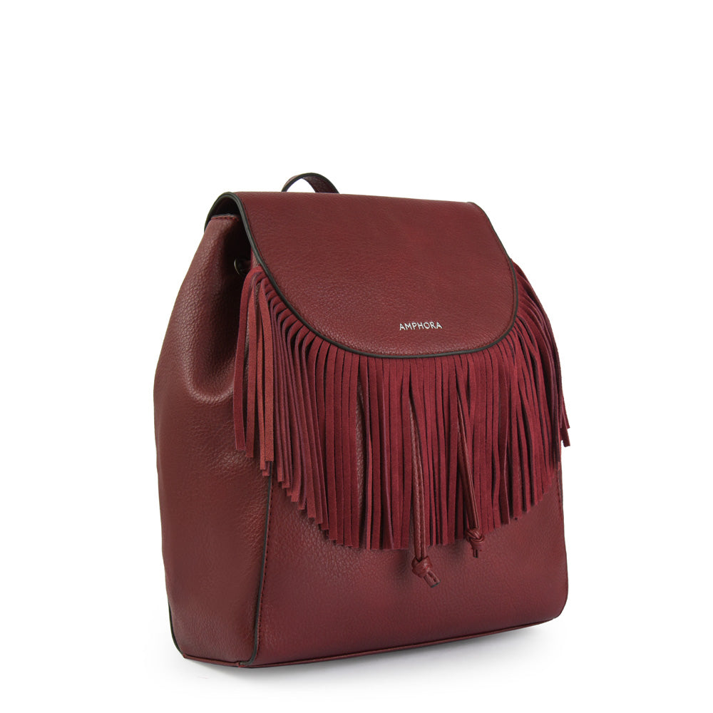 amphora sary mochila mediana burdeo