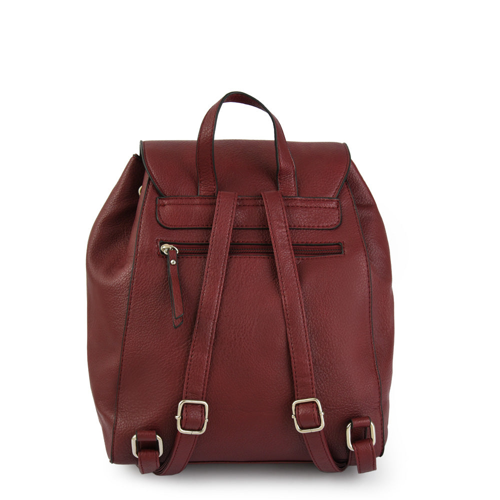 amphora sary mochila mediana burdeo