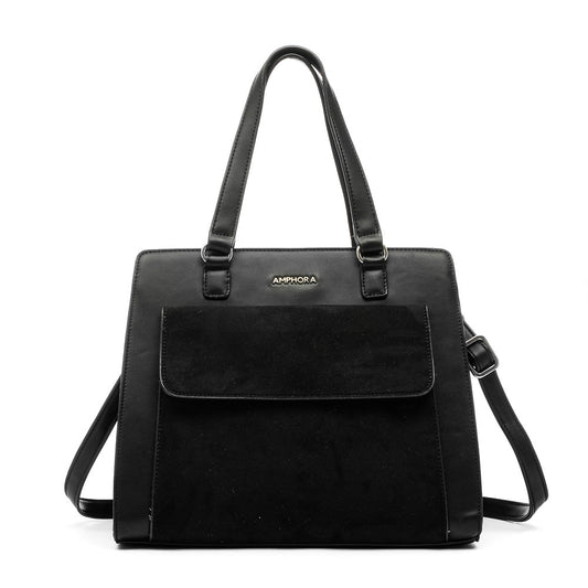 amphora nyba cartera dos asas tres divisiones mediana negro