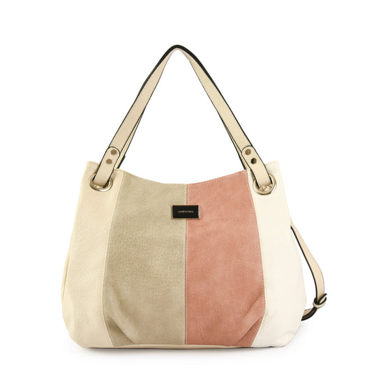 Three-division medium lille old pink wallet