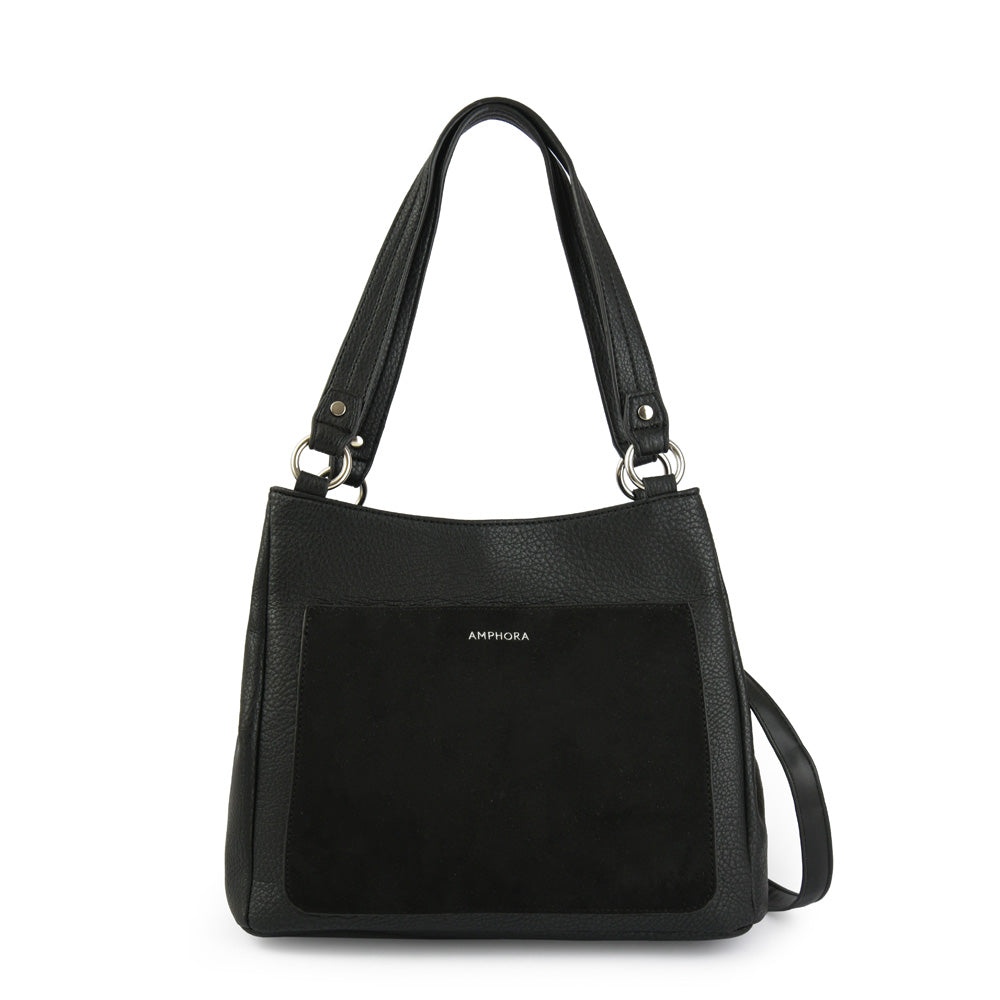 amphora montpellier cartera dos asas tres divisiones mediana negro