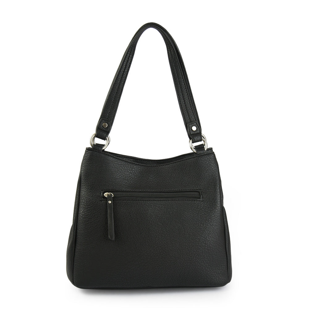 amphora montpellier cartera dos asas tres divisiones mediana negro