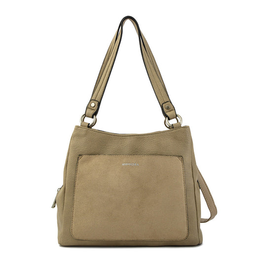 Wallet Two Handles Three medium divisions montpellier taupe