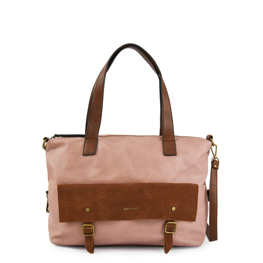 amphora renes cartera dos asas grande rosa viejo