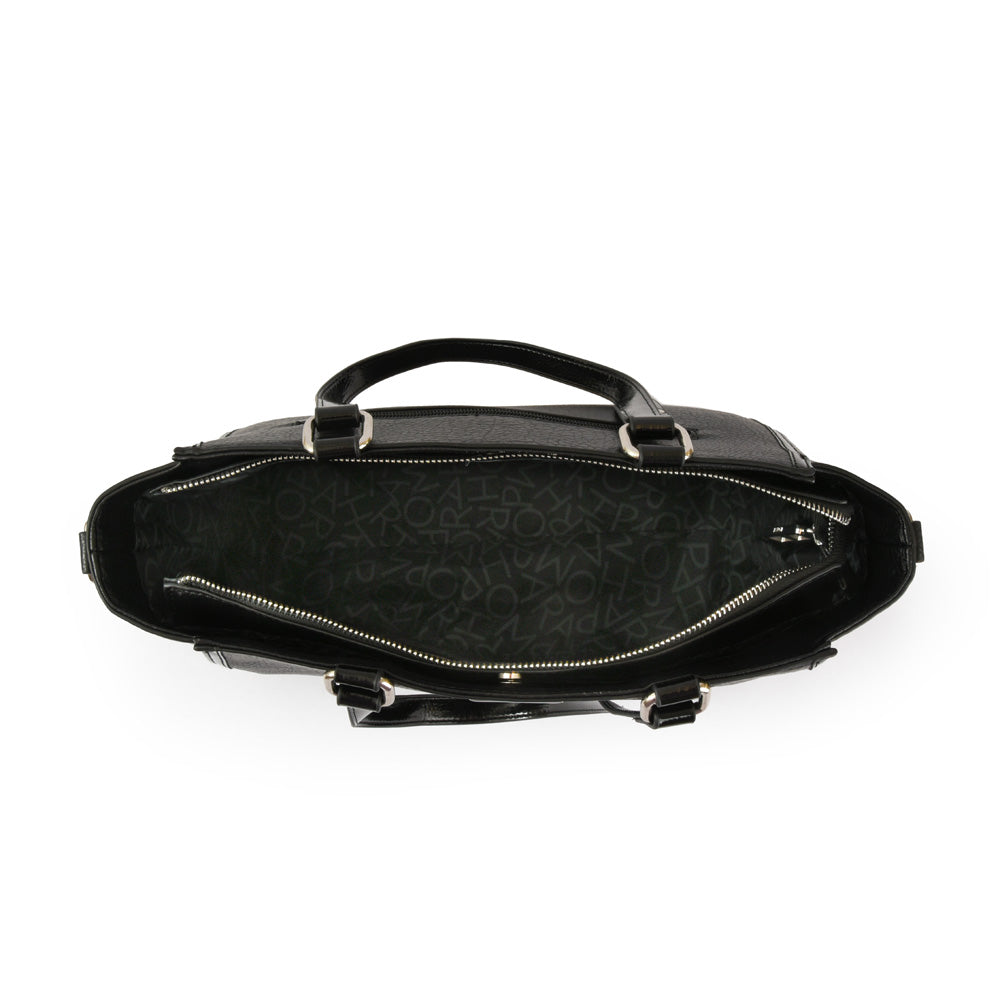 Wallet Two Handles Three divisions large rachel black