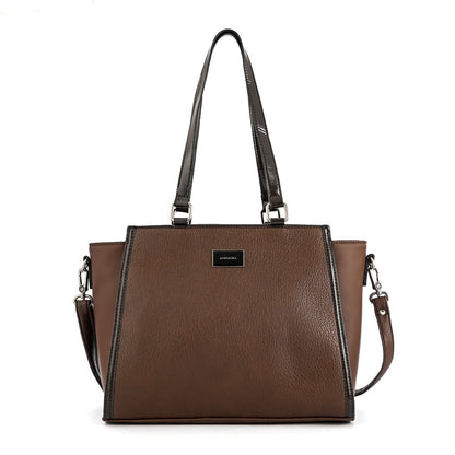 Wallet Two Handles Three divisions large rachel dark brown
