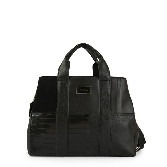 Wallet Two Handles Three divisions Medium Renate Black