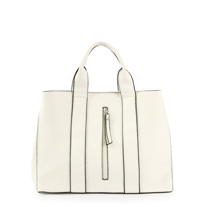 Wallet Two Handles Three divisions Medium Renate White
