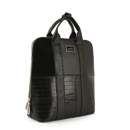 Renate Black Medium Backpack