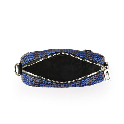 Small blue salma crossbody bag
