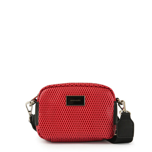 Small red salma shoulder bag