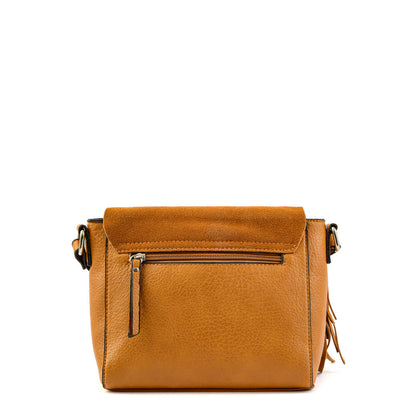 Sandy Camel Medium Crossbody Wallet