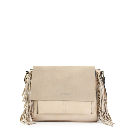 Sandy Medium Crossbody Bag Raw White