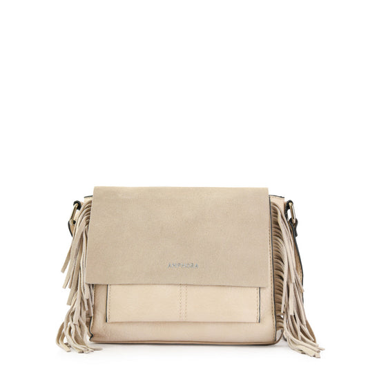 Sandy Medium Crossbody Bag Raw White