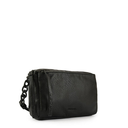 Stefi medium black crossbody wallet