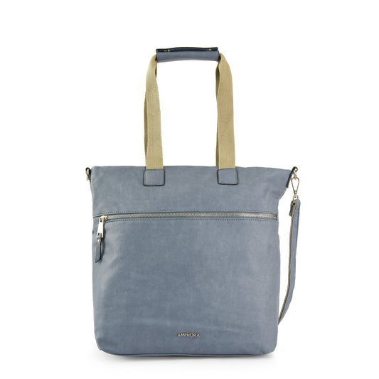 Vilma Denim Large Two Handle Wallet