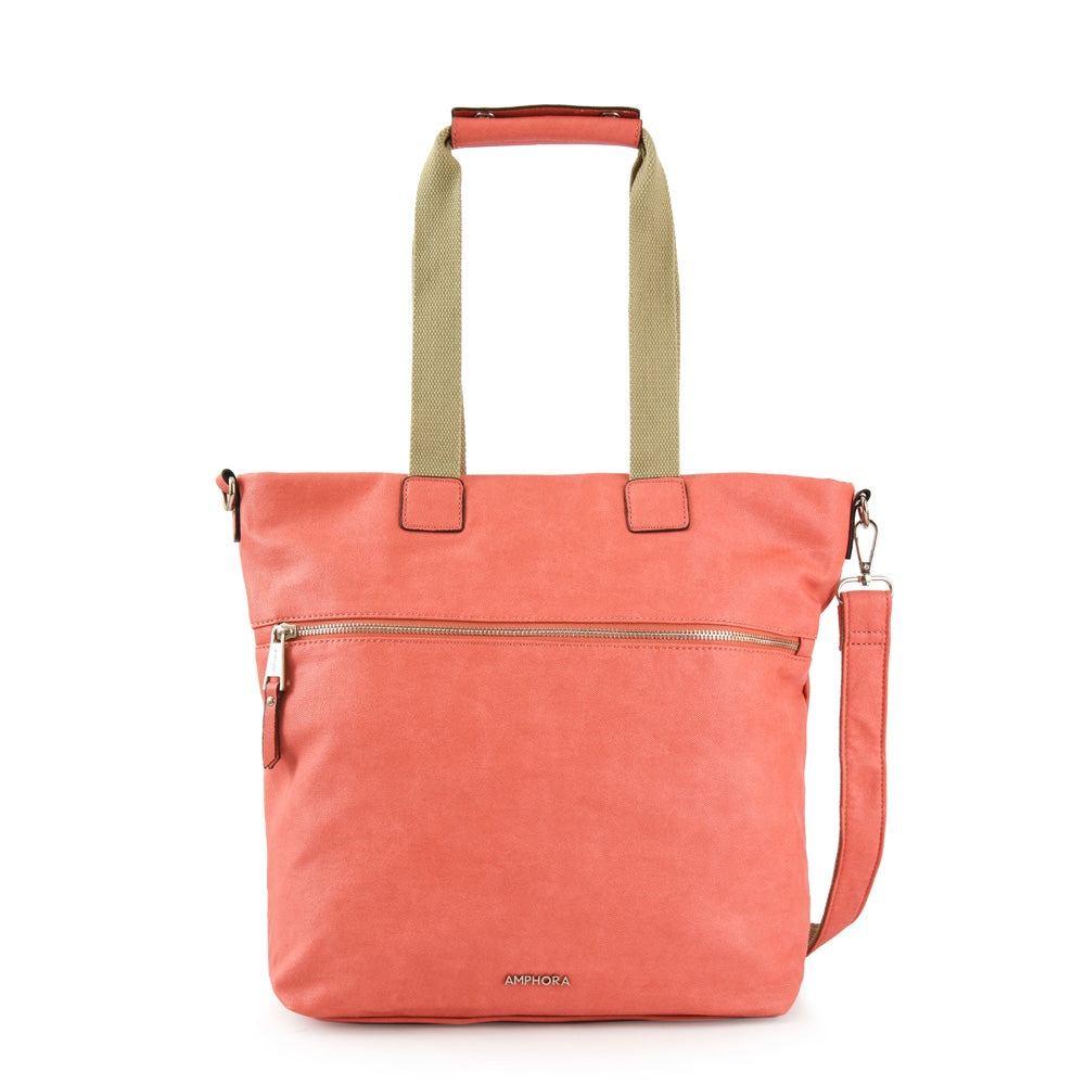 Vilma Coral Large Two Handle Wallet