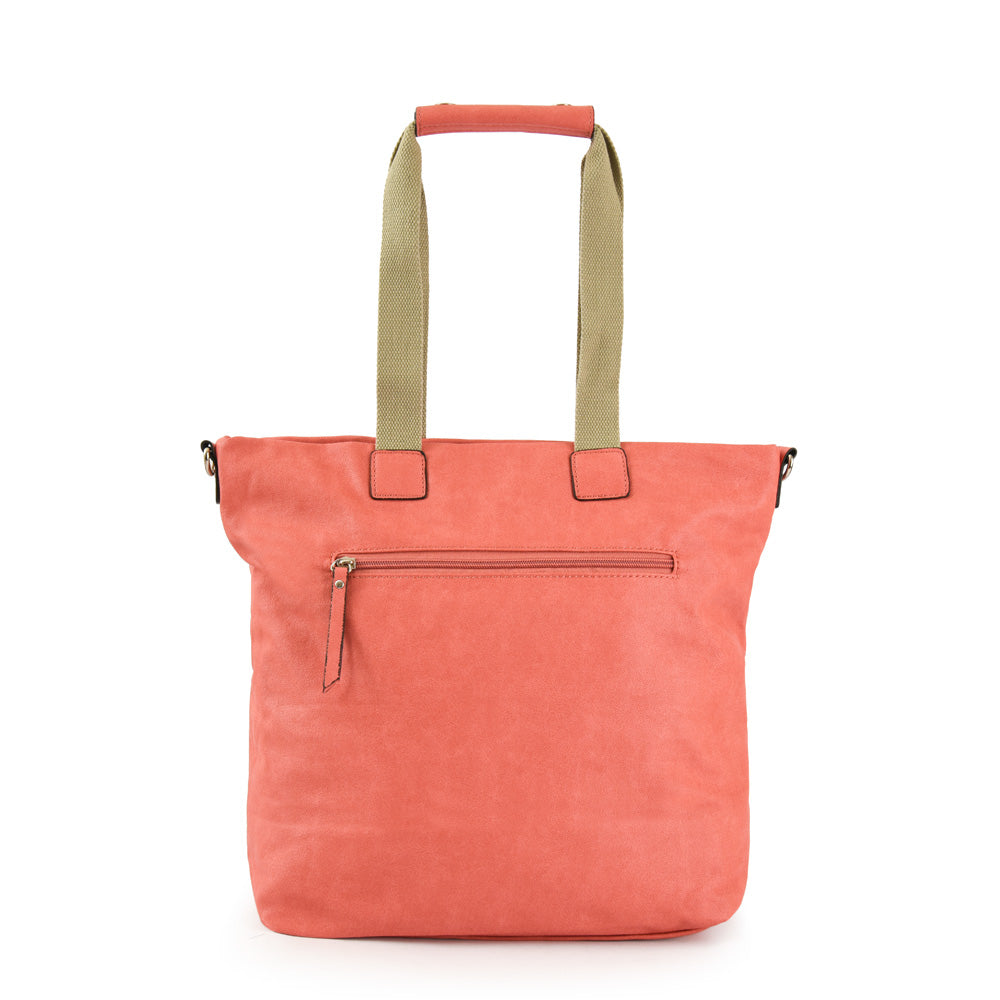 Vilma Coral Large Two Handle Wallet