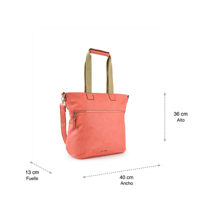 Vilma Coral Large Two Handle Wallet