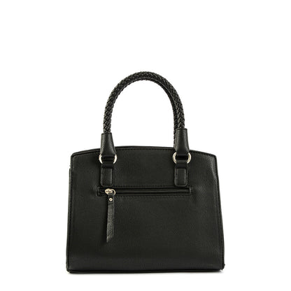 Wallet Two Handles Three divisions small black rosine