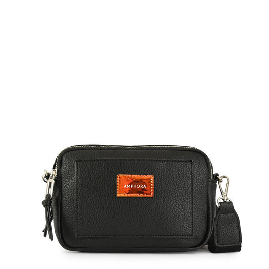 Small Lisse Black Crossbody Wallet