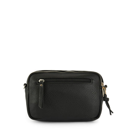 Small Lisse Black Crossbody Wallet