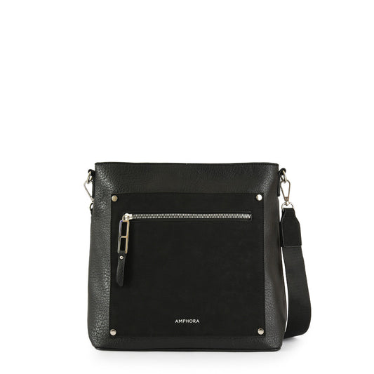 Graz Medium Crossbody Wallet Black