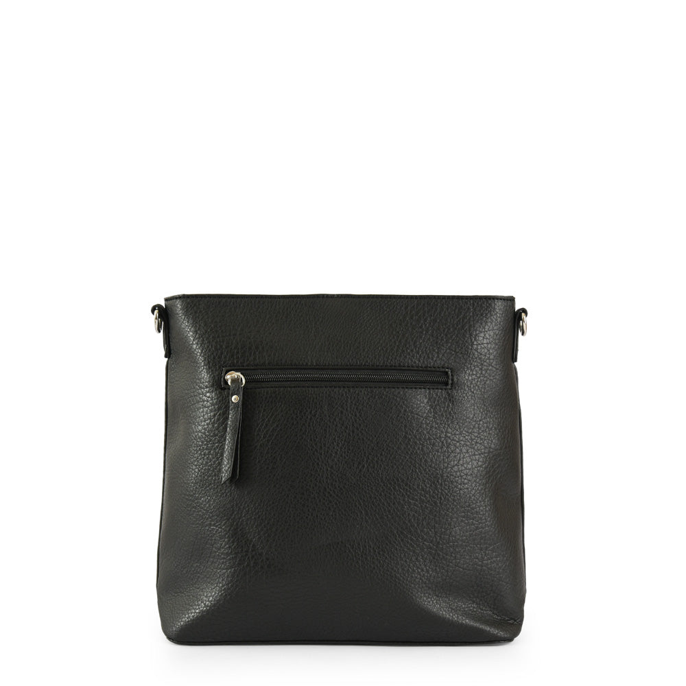 Graz Medium Crossbody Wallet Black