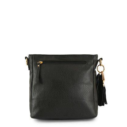 Medium black lioben crossbody wallet