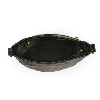 Medium black lioben crossbody wallet