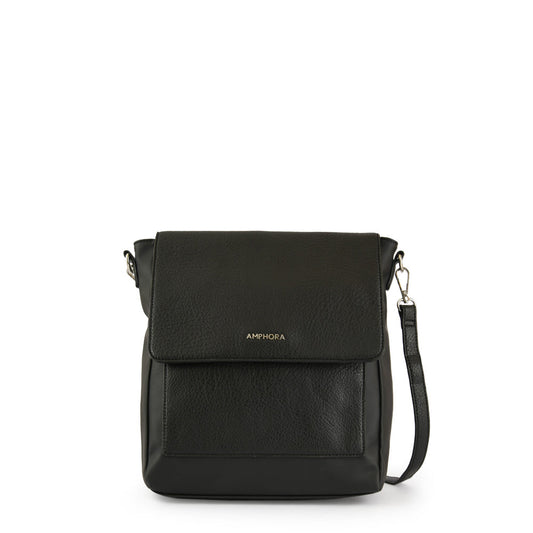 Balta Small Black Crossbody Wallet