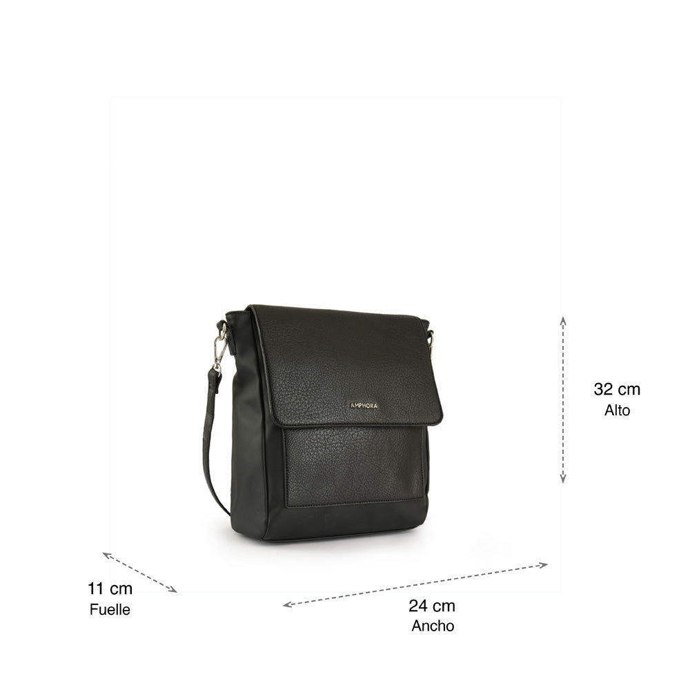 Balta Small Black Crossbody Wallet