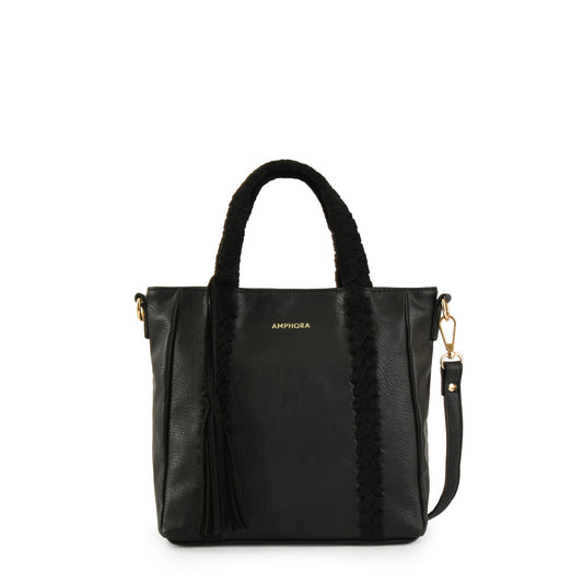 Medium Maca Black Crossbody Wallet