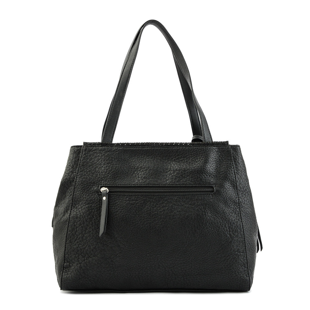 Wallet Two Handles Three divisions large nilda black
