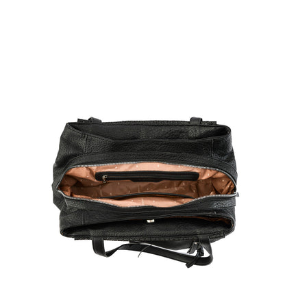 Wallet Two Handles Three divisions large nilda black