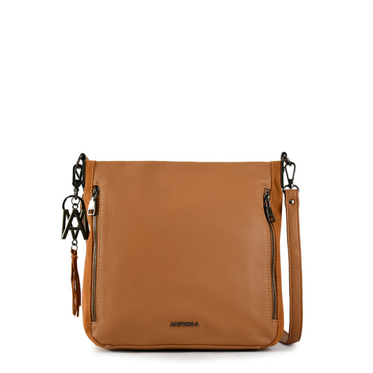 Small camel lipa crossbody wallet